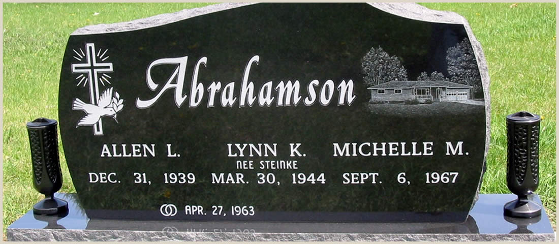 Mathewson Monuments of New London Wisconsin | Grave Markers New London | Granite Monuments | Bronze Monument | Marble Monuments | Mausoleums | Cremation Memorials